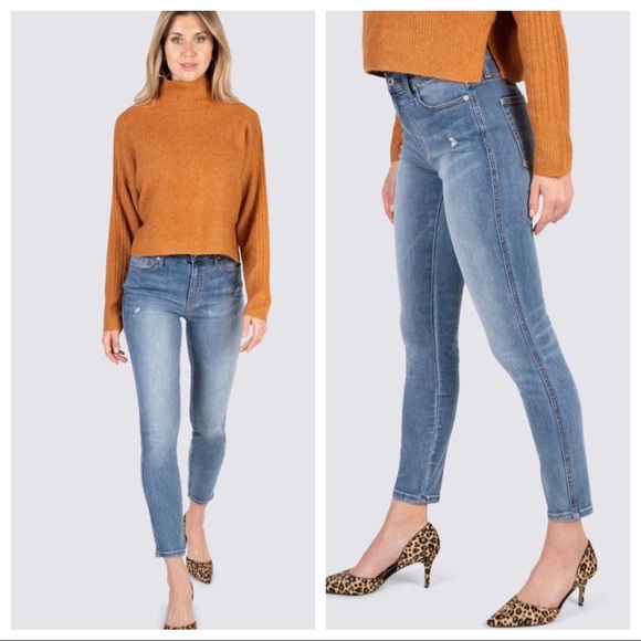 LILA RYAN SLOANE HIGH RISE SKINNY ANKLE JEAN 27P - Picture 3 of 13